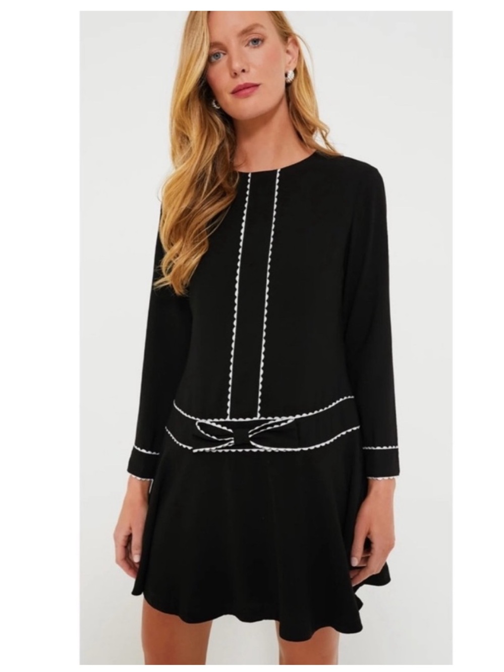 NWT POMANDER PLACE Black Isabel Bow Dress Tuckernuck Size XXXL *